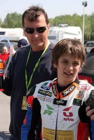 ロッシ弟13歳、ライダーDNAを見せつける:ルーカ・マリーニ ロッシ弟13歳、ライダーDNAを見せつける:ルーカ・マリーニ