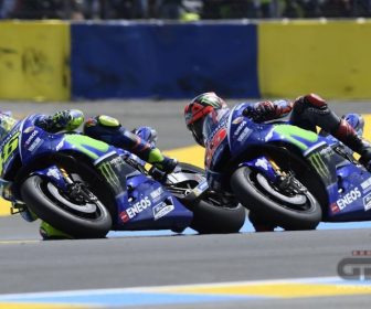 ロッシ『勝てそうな時は挑まなければ』2017ル・マンGP rossi-vinales (1)