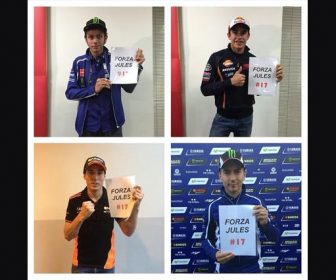 ジュール・ビアンキ快復祈願:ロッシ、マルケス、ロレンソ他 motosprint-bianchi