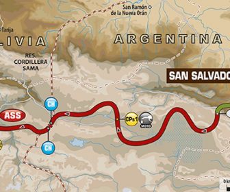 ダカール2017:第4ステージ・リザルト Jujuy > Tupiza stage4-map
