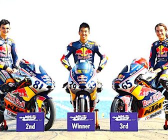 眞崎 優勝&チャンピオン、レッドブル ルーキーズ カップ 2017 アラゴン戦【予選&決勝リザルト】 Aleix Viu, Kazuki Masaki, Can Oncu, Red Bull Rookies Cup, Aragon MotoGP 24th September 2017