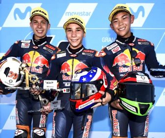 山中3位、レッドブル ルーキーズ カップ 2018 アラゴン戦【予選&決勝リザルト】 2018-RookiesCup-aragon-race2-podio