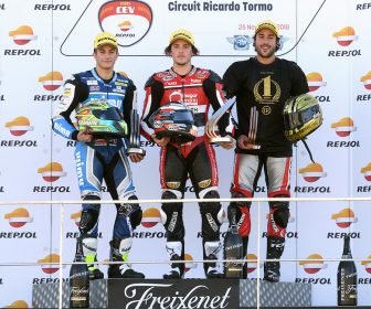 スペイン選手権(CEV)2018 バレンシア戦【モト2:予選&決勝リザルト】 2018-cev-valencia-moto2-podio