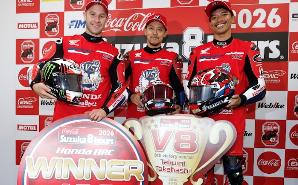 2026鈴鹿8耐はホンダ5連覇、レイ感謝『まだ速く走れるってことを思い出させてもらった』